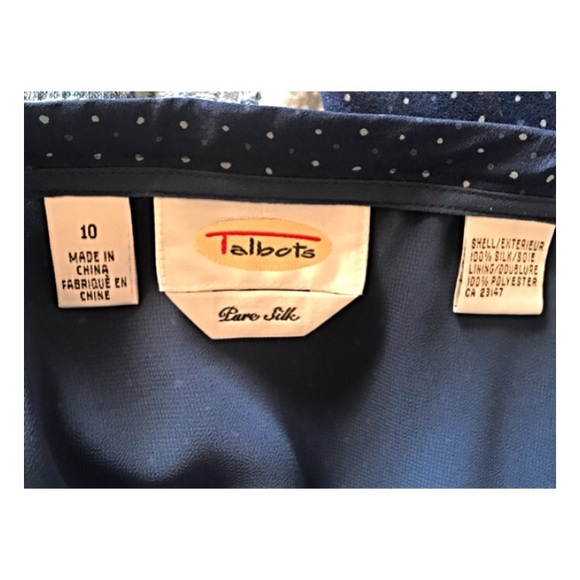 4.99 shipping•Talbots•silk blouse/skirt set - Picture 6 of 8